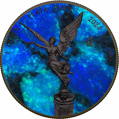 2024 Mexico Libertad Ocean Opal Edition 1 oz Silver Coin (12/11)