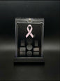 FREE STANDING DESKTOP BREAST CANCER PINK RIBBON GRAM HOLDER AND DISPLAY!