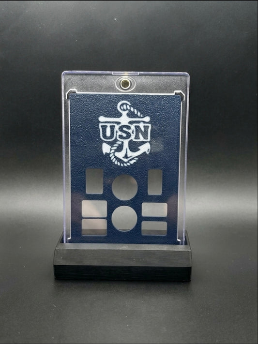 FREE STANDING DESKTOP NAVY GRAM HOLDER AND DISPLAY!