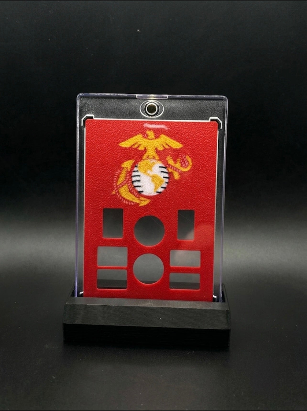 FREE STANDING DESKTOP USMC GRAM HOLDER AND DISPLAY!