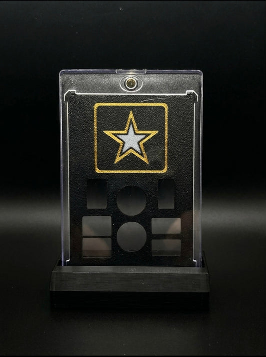 FREE STANDING DESKTOP ARMY GRAM HOLDER AND DISPLAY!