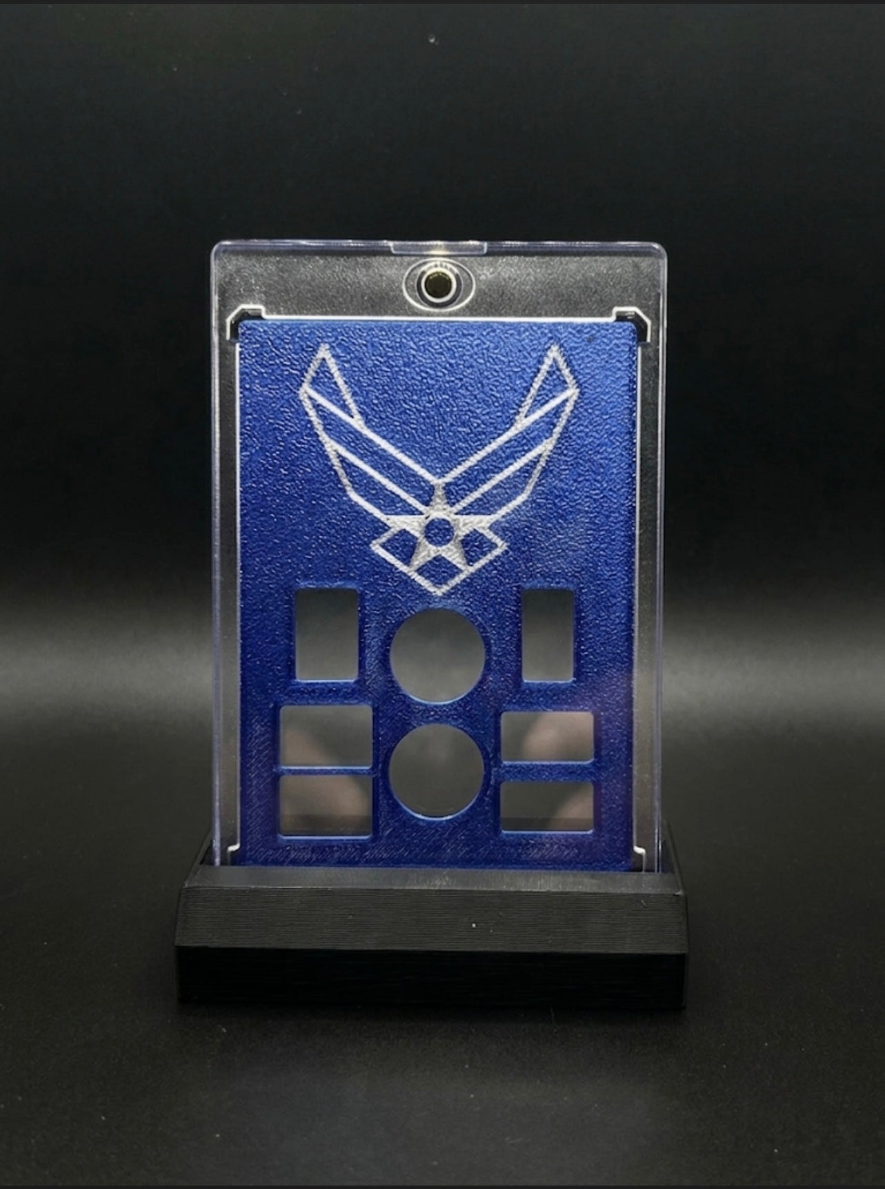 FREE STANDING DESKTOP AIR FORCE GRAM HOLDER AND DISPLAY!