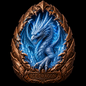 2026 Ice Dragon Colorized Antique 5oz .999 Copper Shaped Medal