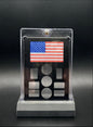 FREE STANDING DESKTOP AMERICAN FLAG GRAM HOLDER AND DISPLAY!