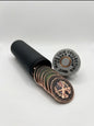 MEDIUM BLACK AND SILVER SHOTGUN SHELL COIN HOLDER FOR 1 oz RAW COINS/ROUNDS!