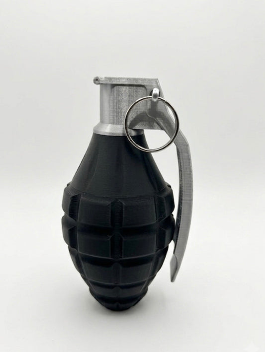 BLACK AND SILVER PINEAPPLE GRENADE!