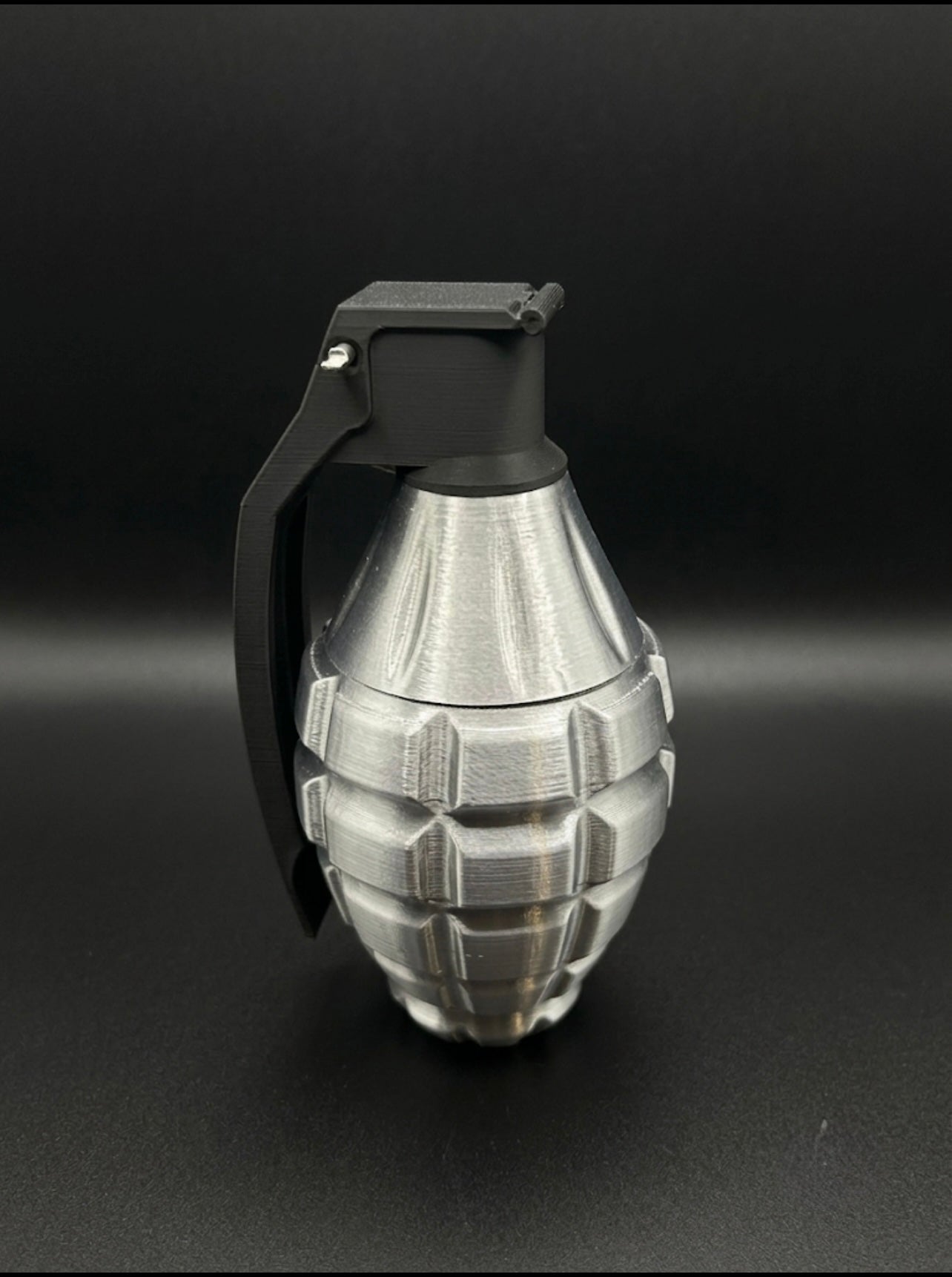 SILVER AND BLACK PINEAPPLE GRENADE!