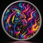 Neon Fury Colorized 1/10 oz Silver Round (06/01)