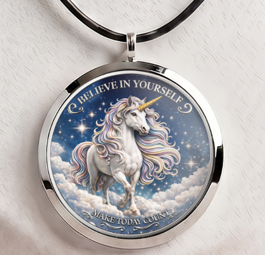 Inspired Spirit - The Unicorn Colorized 1 oz Copper Pendant (06/03)