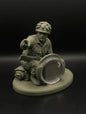 ARMY MAN COIN HOLDER STATUE! RADIO MAN DESIGN.