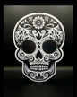 DAY OF THE DEAD COIN DISPLAY! METALLIC WHITE AND BLACK COLOR SCHEME.