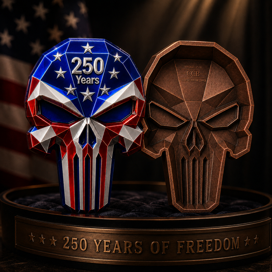 America: 250 Years of Freedom — 3 oz Copper Skull Collectible