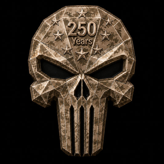 2026 250 Years of Honor & Courage 3oz .999 Copper Skull Black Eyes Collectible Stacker