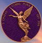 Libertad Purple Diamond Dust Colorized 5 oz Copper Medal (06/03)