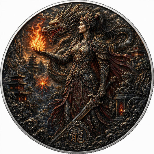 Estimate: 2026 American Silver Eagle Ryū no Joō - The Dragon Queen 1 oz Silver Colorized Coin (249 Mintage)