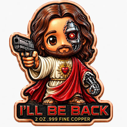 Cyber Christ Shaped 2 oz Copper Medal (06/05)