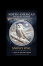 North American Wildlife - Snowy Owl UHR Colorized 1 oz Copper Medal in Card (06/04)
