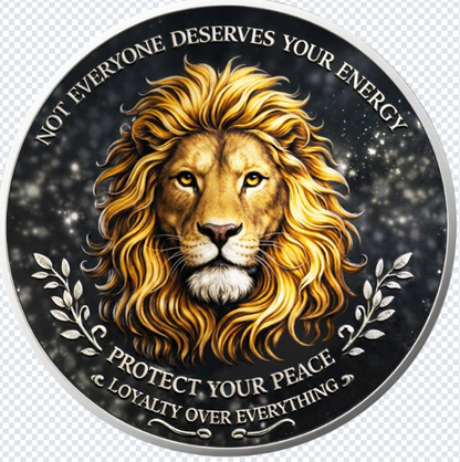 Inspired Spirit - The Lion Colorized 1 oz Copper Pendant (06/08)