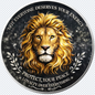 Inspired Spirit - The Lion Colorized 1 oz Copper Pendant (06/08)