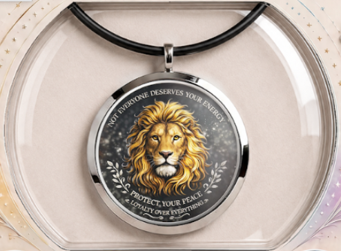 Inspired Spirit - The Lion Colorized 1 oz Copper Pendant (06/08)