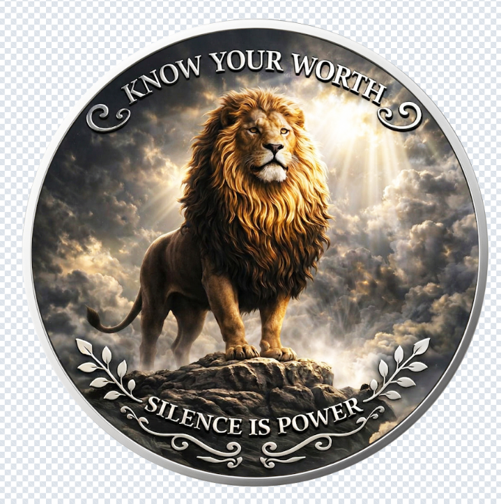 Inspired Spirit - The Lion Colorized 1 oz Copper Pendant (06/08)