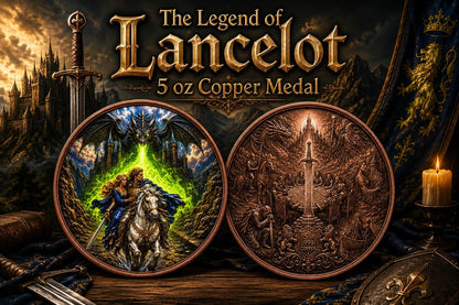 The Legend of Lancelot 5 oz Copper Medal (1500 Mintage) (6/8)