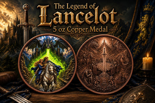 The Legend of Lancelot 5 oz Copper Medal (1500 Mintage) (6/8)