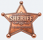 Junior Sheriff Badge Shaped 1 oz Copper Medal (06/05) COPPER Antique Version