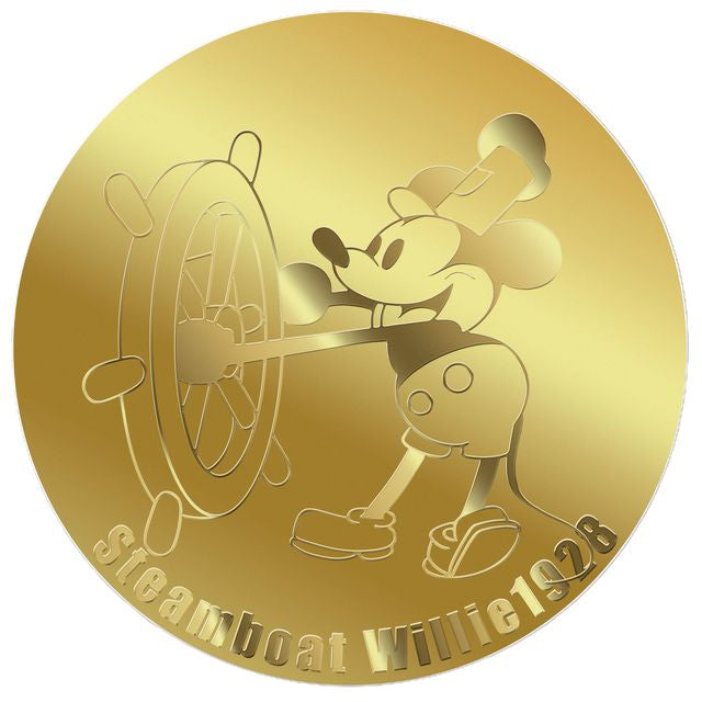 2026 Steamboat Willie 1928 1/2000 oz Gold Round in Card (12/12)