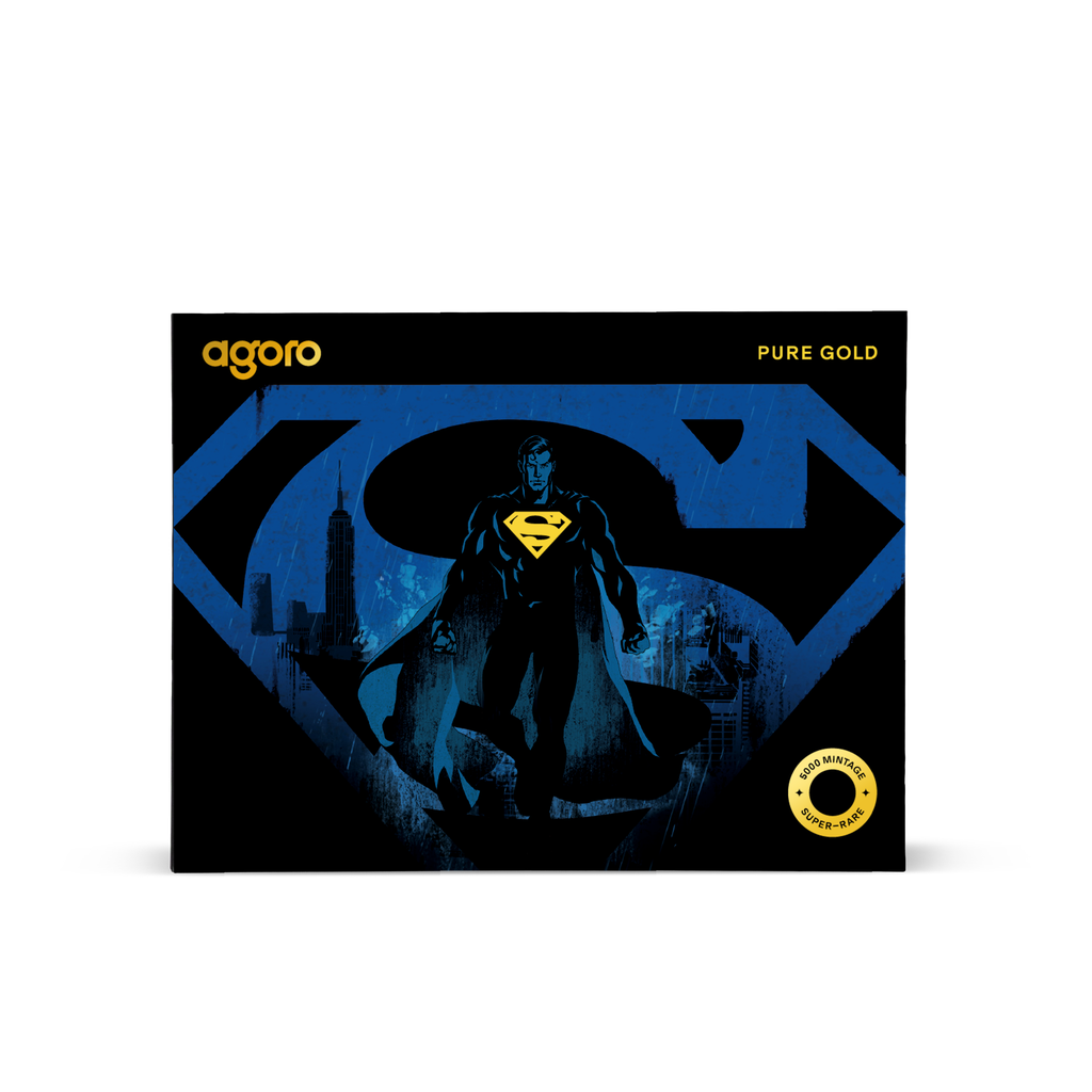 In Stock! 2026 Agoro Niue DC Superman 1/10g Gold Coin in Card