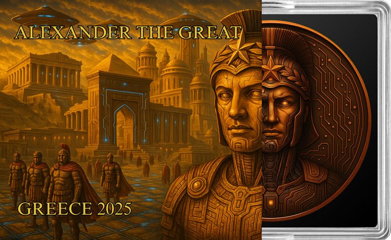 In Stock! Future in the Past Alexander the Great 1 oz Copper Medal