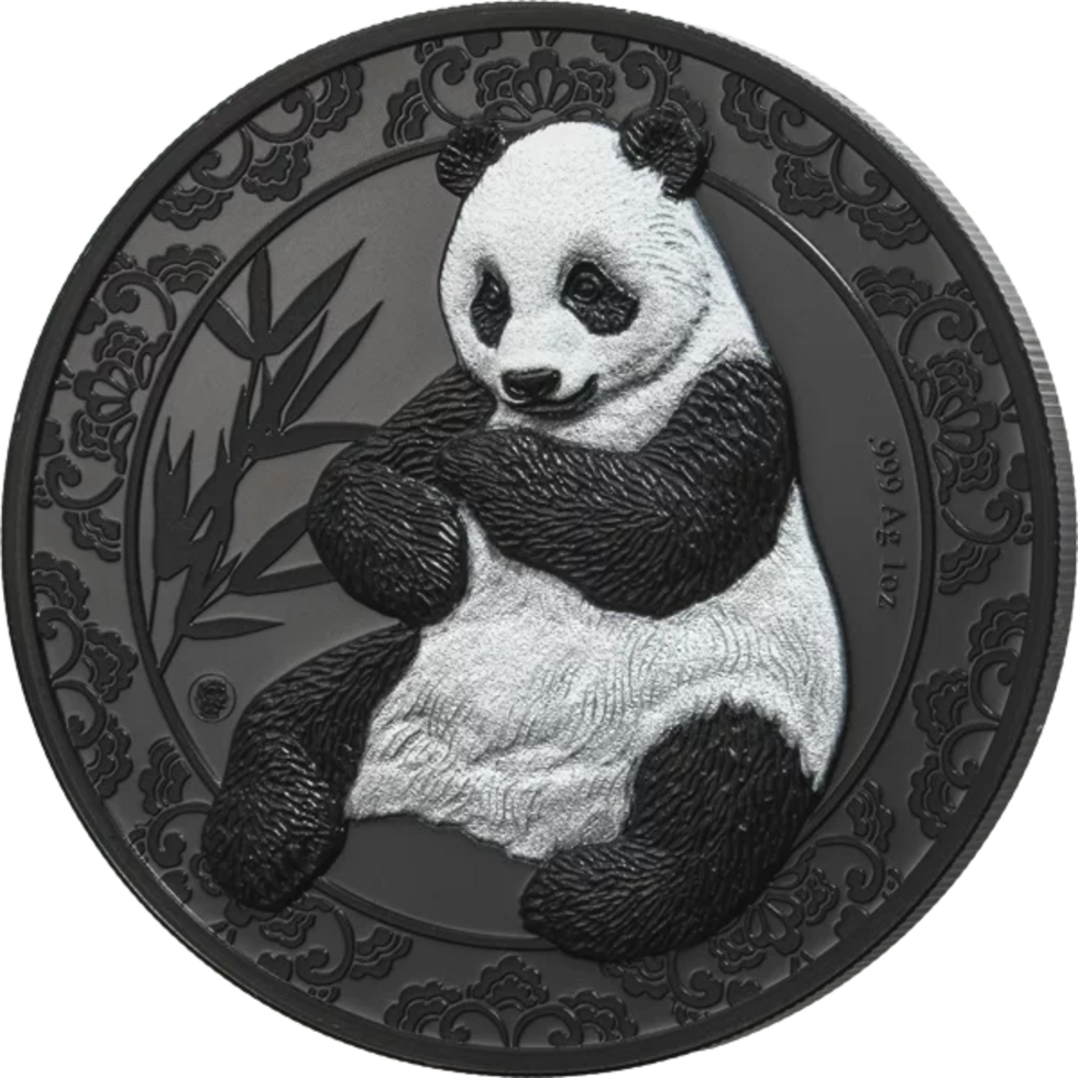2019 Tanzania Nano Panda Black Proof 1 oz Silver Coin (06/08)