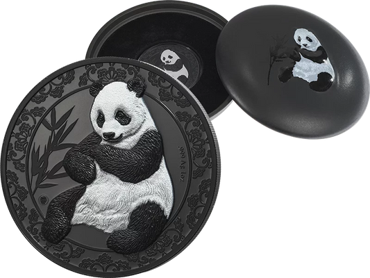 2019 Tanzania Nano Panda Black Proof 1 oz Silver Coin (06/08)