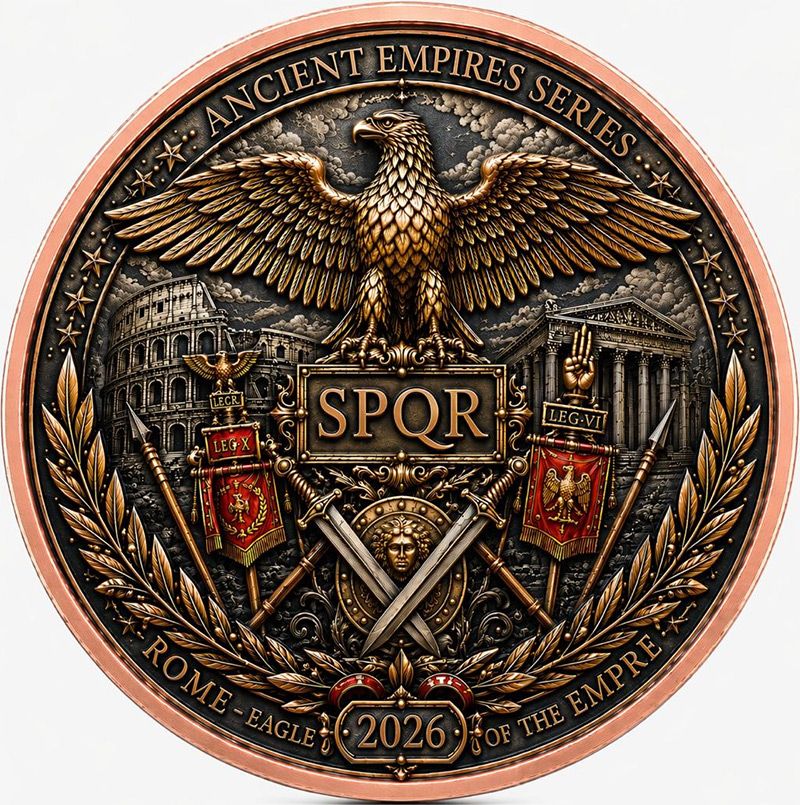Ancient Empires - Rome 1 oz Copper Round in Card (06/08)