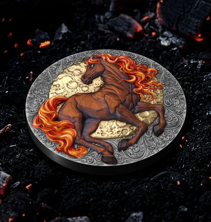 2026 Niue Fire Horse with Black Diamond Eye First Release 2 oz Silver Coin (12/29)