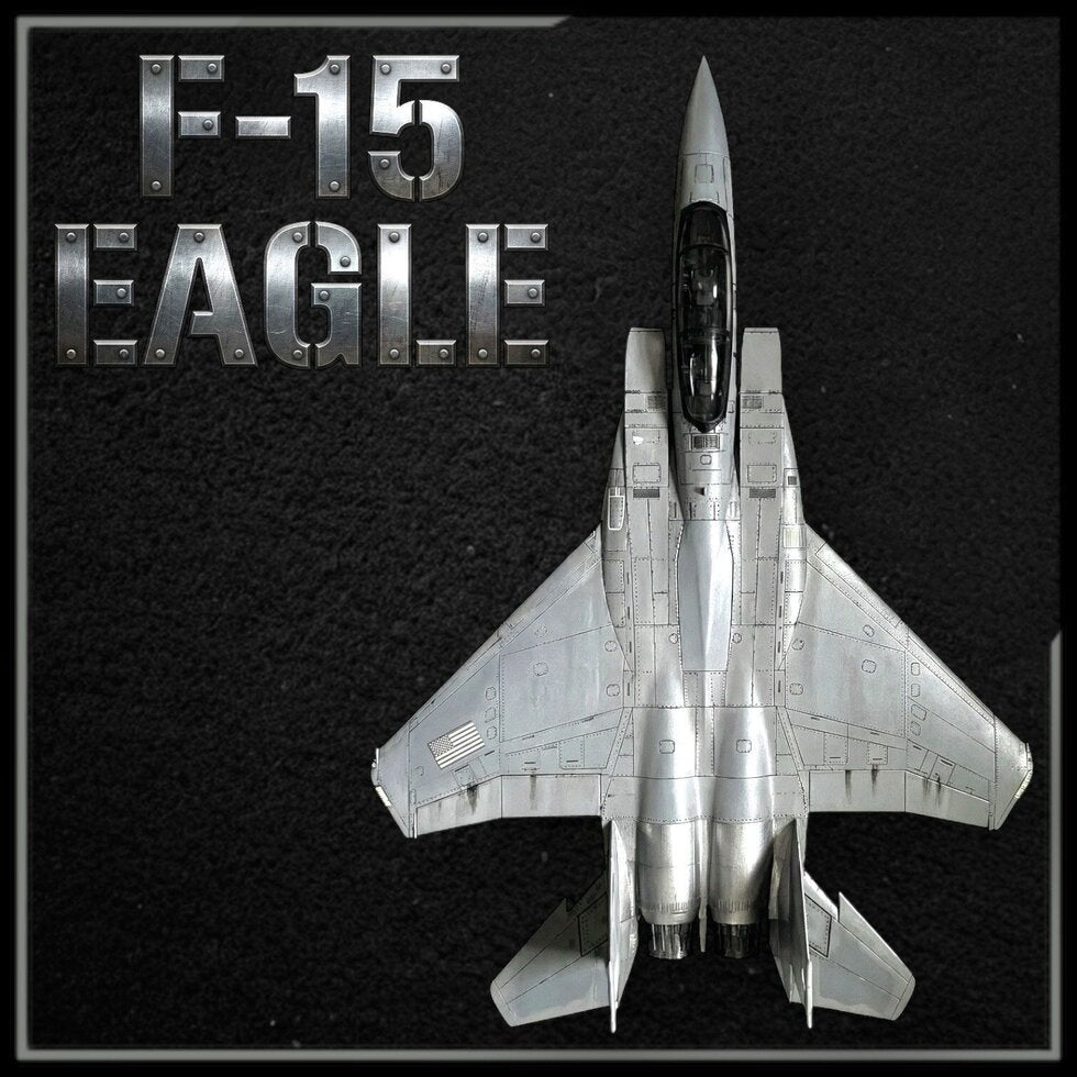 In Stock! USA F-15 Eagle Jet Shaped Colorized 1 oz Copper Medal (12/17)