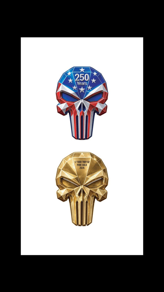 2026 America: 250 Years of Freedom JUMBO – 1/1000 Troy Oz .9999 Pure Gold Patriotic Collectible