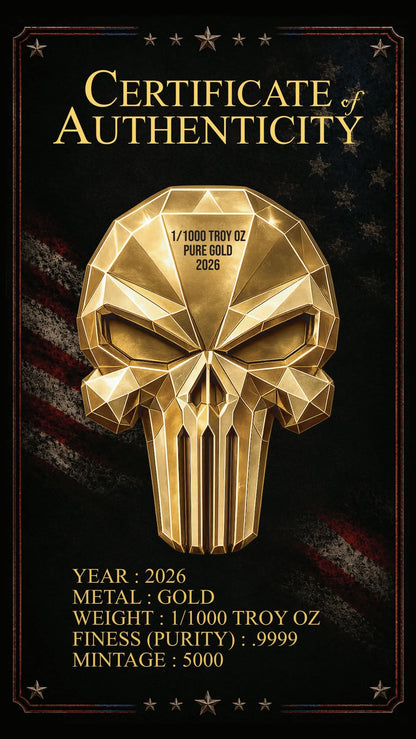2026 America: 250 Years of Freedom JUMBO – 1/1000 Troy Oz .9999 Pure Gold Patriotic Collectible