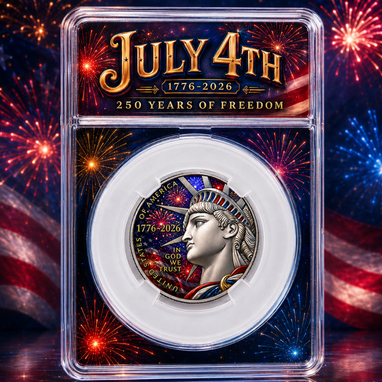 July 4th 250 Years of Freedom Half Dollar Semiquincentennial Clad Limited Mintage 2026