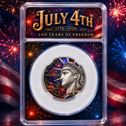 July 4th 250 Years of Freedom Half Dollar Semiquincentennial Clad Limited Mintage 2026