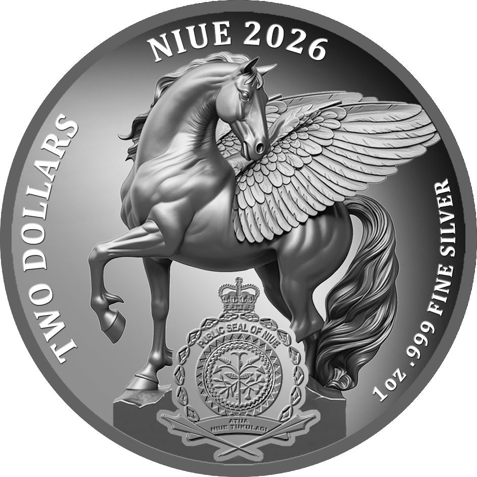 In Stock! Must see the back! 2026 Niue Winged Liberty Proof 1 oz Silver Coin (06/12)