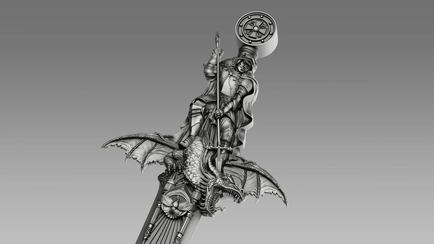 See all photos! 2026 Samoa Ascalon - Sword of St. George Shaped 1 oz Silver Coin (06/09)