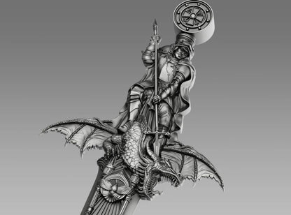 See all photos! 2026 Samoa Ascalon - Sword of St. George Shaped 1 oz Silver Coin (06/09)