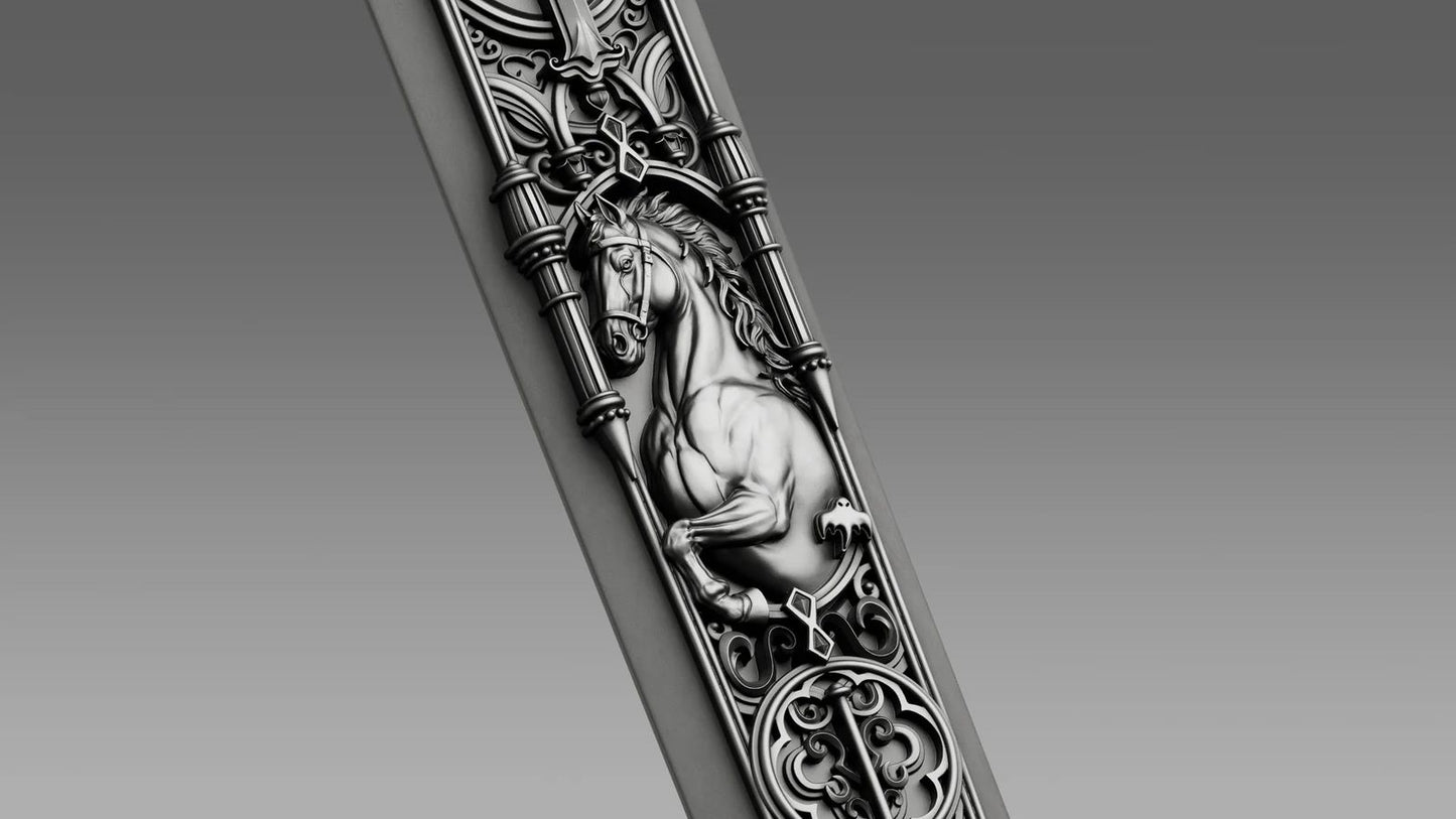 See all photos! 2026 Samoa Ascalon - Sword of St. George Shaped 1 oz Silver Coin (06/09)