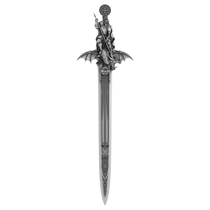See all photos! 2026 Samoa Ascalon - Sword of St. George Shaped 1 oz Silver Coin (06/09)