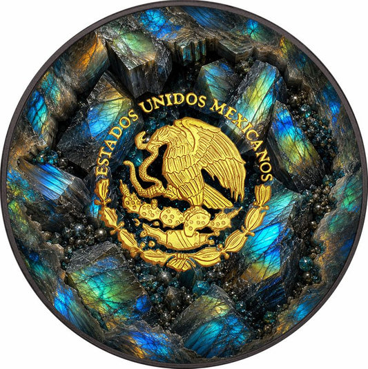 2024 Mexico Libertad Labradorite Crystal Cavern Edition 1 oz Silver Coin (06/12)