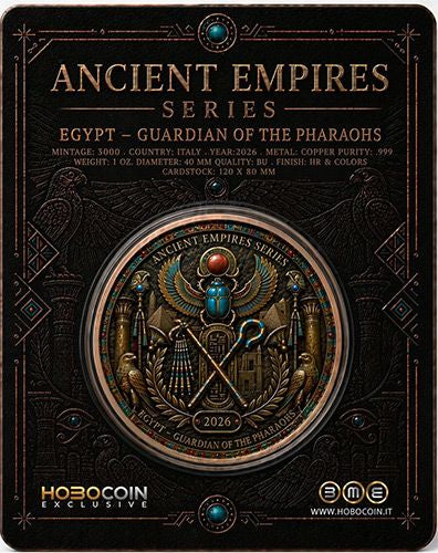 Ancient Empires - Egypt 1 oz Copper Round in Card (06/09)