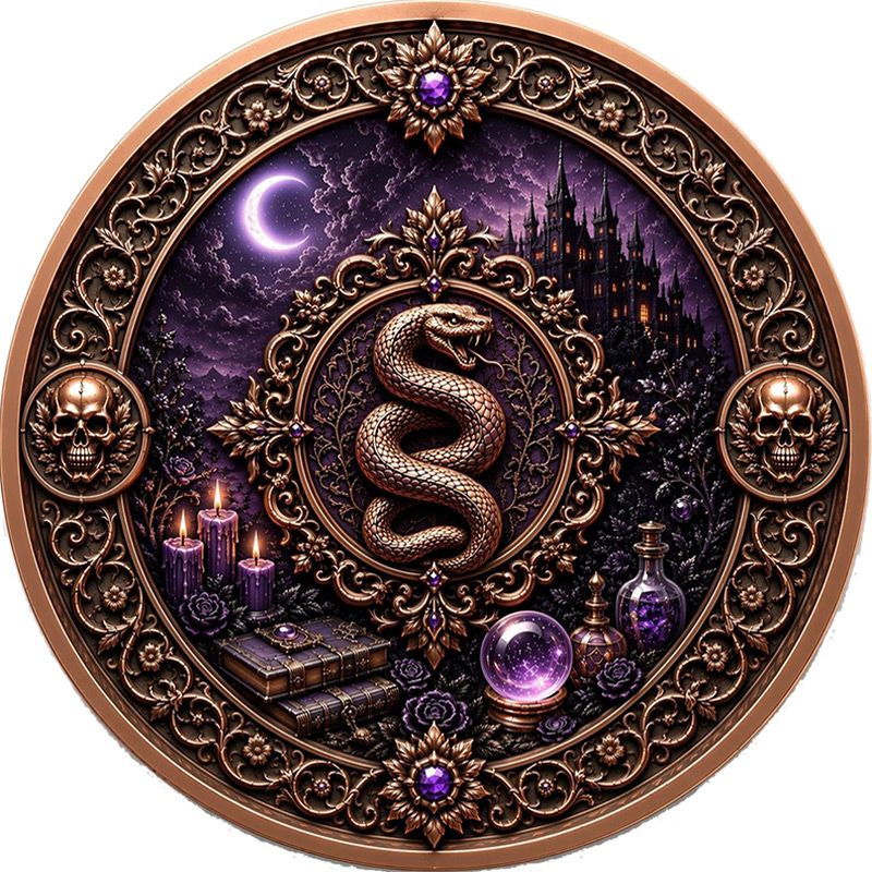 New Series! Magical Witch Colorized 1 oz Copper Medal (06/12)