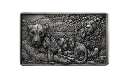 2025 Benin Lion Family UHR 1 Kilo Silver Coin. Mintage only 70!  (06/08)