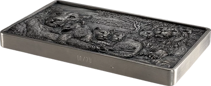 2025 Benin Lion Family UHR 1 Kilo Silver Coin. Mintage only 70!  (06/08)